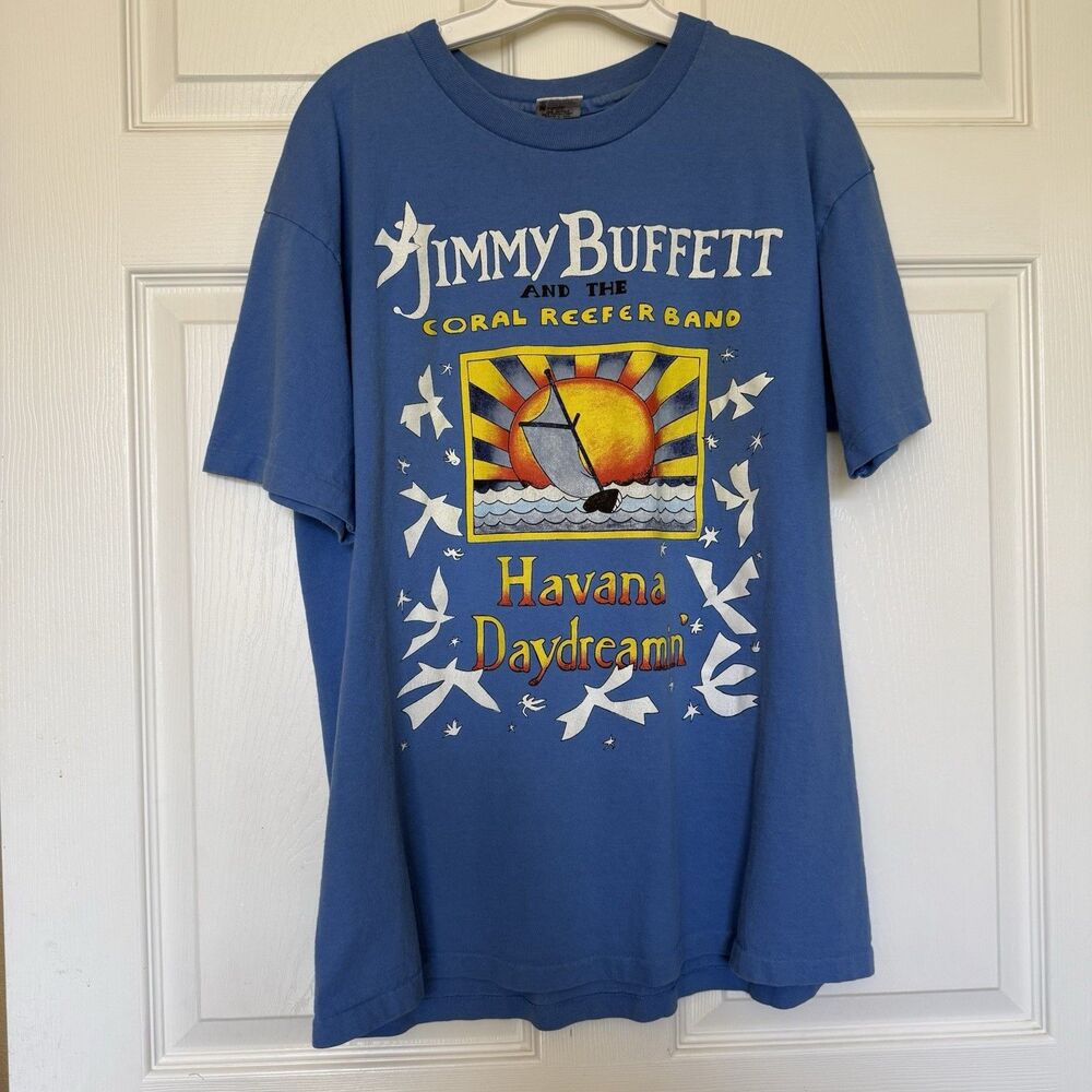 Vintage 1997 Jimmy Buffett And The Coral Reefer Band T-Shirt Size X-Large